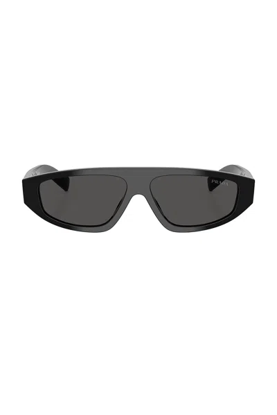 Prada Shield Sunglasses In Black