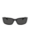 Prada Shield Sunglasses In Black