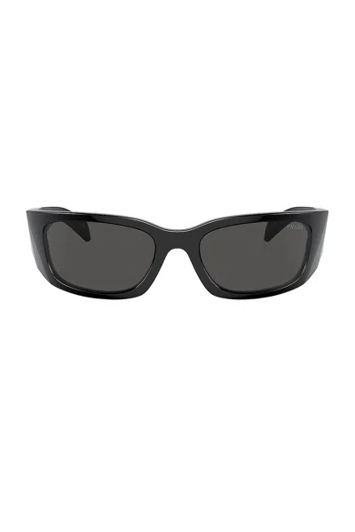 Prada Shield Sunglasses In Grey
