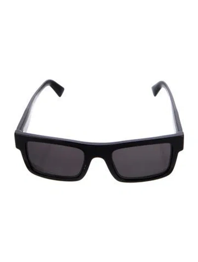 Pre-owned Prada Shield Tinted Sunglasses In Black