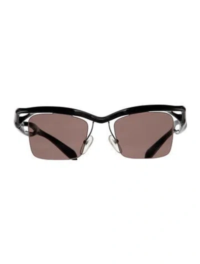 Pre-owned Prada Shield Tinted Sunglasses In Gray
