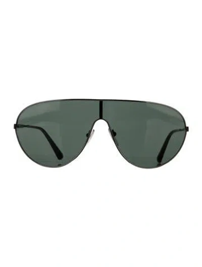 Pre-owned Prada Shield Tinted Sunglasses In Metallic