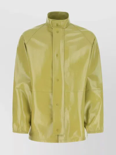 Prada Pistachio Green Nappa Leather Jacket Nd  Uomo L