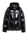 Prada Shiny Nylon Down Jacket In Black