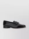 PRADA SHINY PENNY LOAFERS STITCHED DETAILING