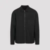 Prada Prince Of Wales Virgin Wool Blouson In Antracite