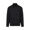 Prada Black Nylon Shirt In Black