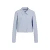 Prada Camicia In Popeline Azzurro  Donna In Blue