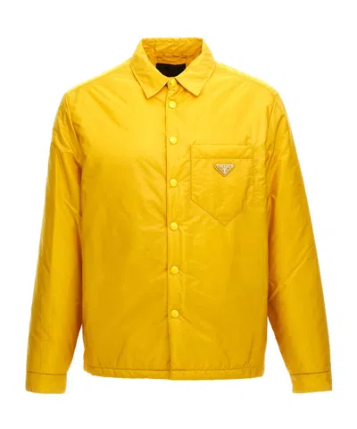 Prada Shirt Casual Jacket In Yellow