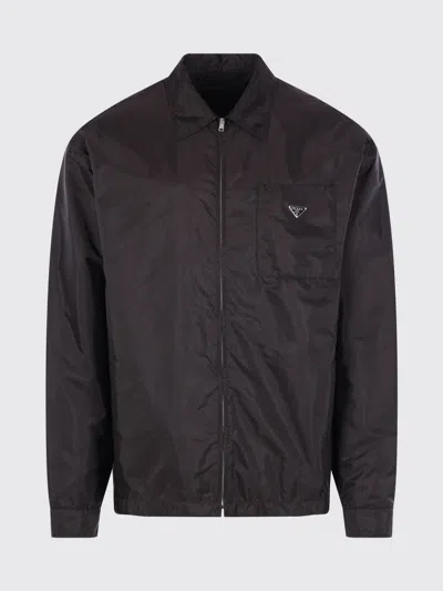 Prada Shirt Men  In Black