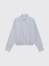 Prada Checked Buttoned Shirt In Blue