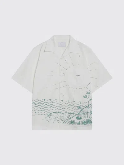 Prada Shirt Men  In Green