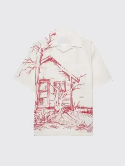 Prada Shirt Men  In White