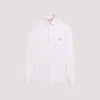 Prada Cotton Embroidered Logo Shirt In Rosa