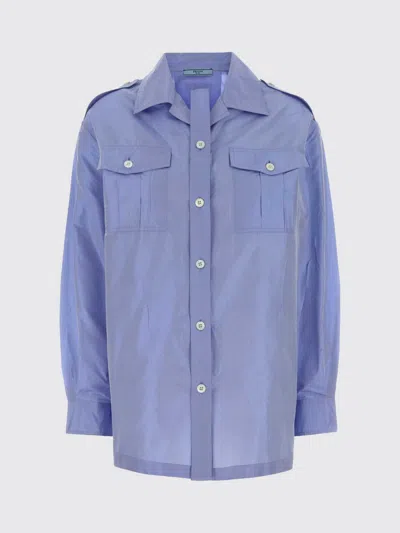 PRADA PRADA SILK TAFFETA SHIRT