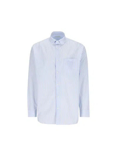 Prada Shirts In Astro+white