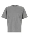 Prada Oversize Crew Neck T-shirt With Squared Silhouette In Gray
