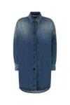 Prada Denim Shirt Jacket In Blue