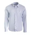 Prada Striped-pattern Long-sleeve Shirt In Blue