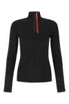 Prada Tech Rec Re-nylon Piqué Sports Top In Black