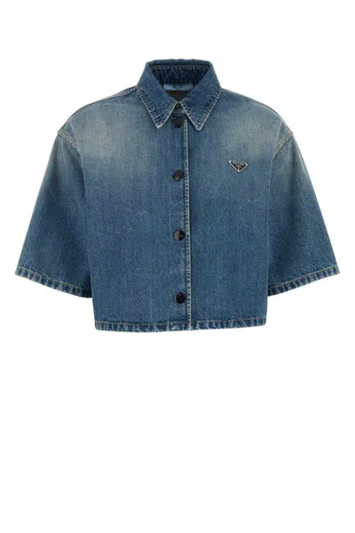 Prada Shirts In Blue