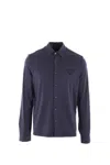 Prada Cotton Shirt In Blue