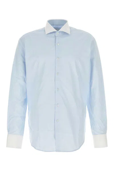 Prada Shirts In Light Blue