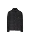 Prada Wool Shirt In Grey
