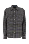 Prada Black Regular Embroidered Shirt In Multi