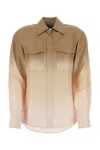 Prada Multicolor Twill Shirt In Multicoloured