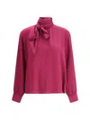 Prada Women Silk Blouse In Pink