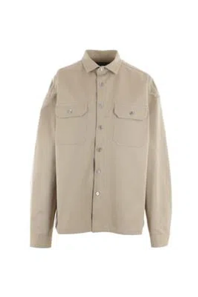 Prada Monochrome Button Up Shirt In Green