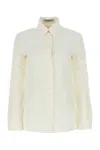 Prada Ivory Paper And Viscose Shirt In White