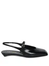 Prada Women's Calf Leather Mules In Black