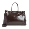 Prada Leather Tote Bag In Brown