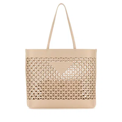 Prada Shopping Bag In Nude