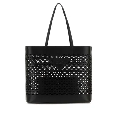 Prada Shopping Bag In Black
