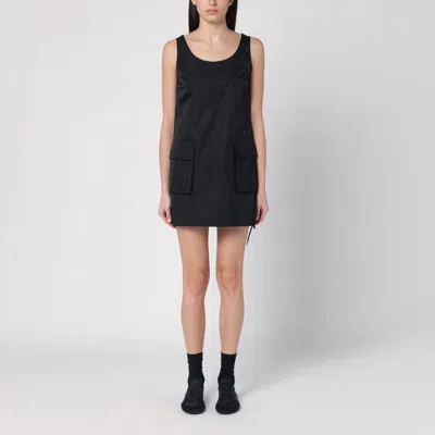 Prada Short Black Dress In Re-nylon