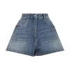 Prada Cotton High Waist Shorts
