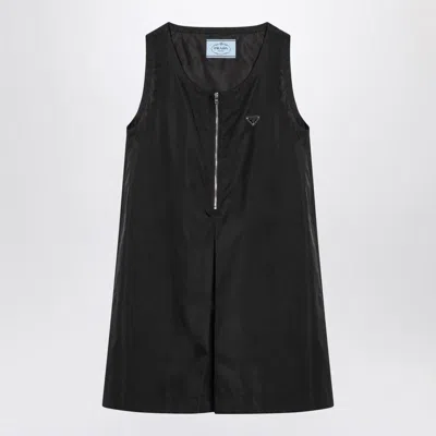 Prada Short Dress In Re-nylon In Black