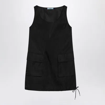 Prada Short Dress In Re-nylon In Black