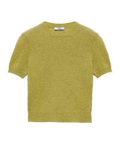 PRADA PRADA RIBBED KNIT CREWNECK SWEATER