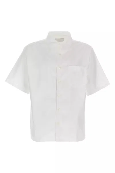 PRADA PRADA SHORT SLEEVE COTTON SHIRT