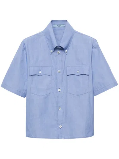 PRADA SHORT-SLEEVE COTTON SHIRT