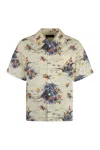 Prada Men's Cotton Shirt In Panna