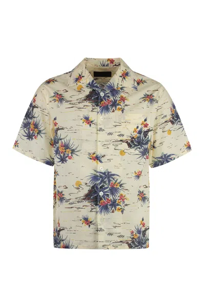 PRADA SHORT SLEEVE COTTON SHIRT
