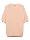 Prada Short-sleeve Crew-neck Sweater In Multi