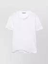 Prada Cotton Jersey T-shirt With Shapeable Hem Clothing In White
