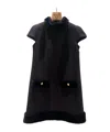 Prada Short Sleeve Dress In Black