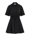 Prada Jacquard Poplin Dress In Black